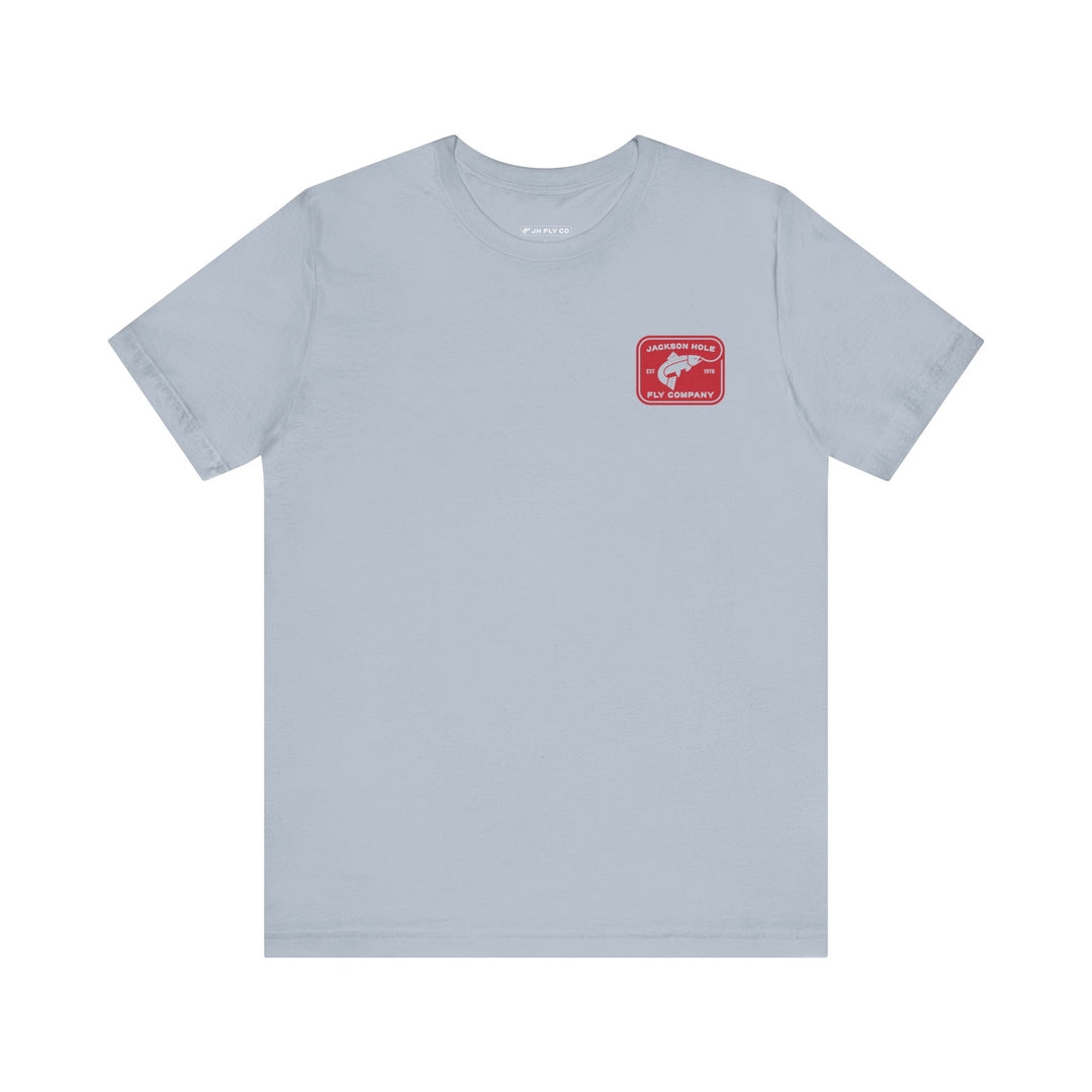 JHFLYCO Rectangle Badge Tee - Red Logo