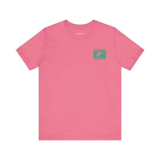 JHFLYCO Rectangle Badge Tee - Green Drake Logo