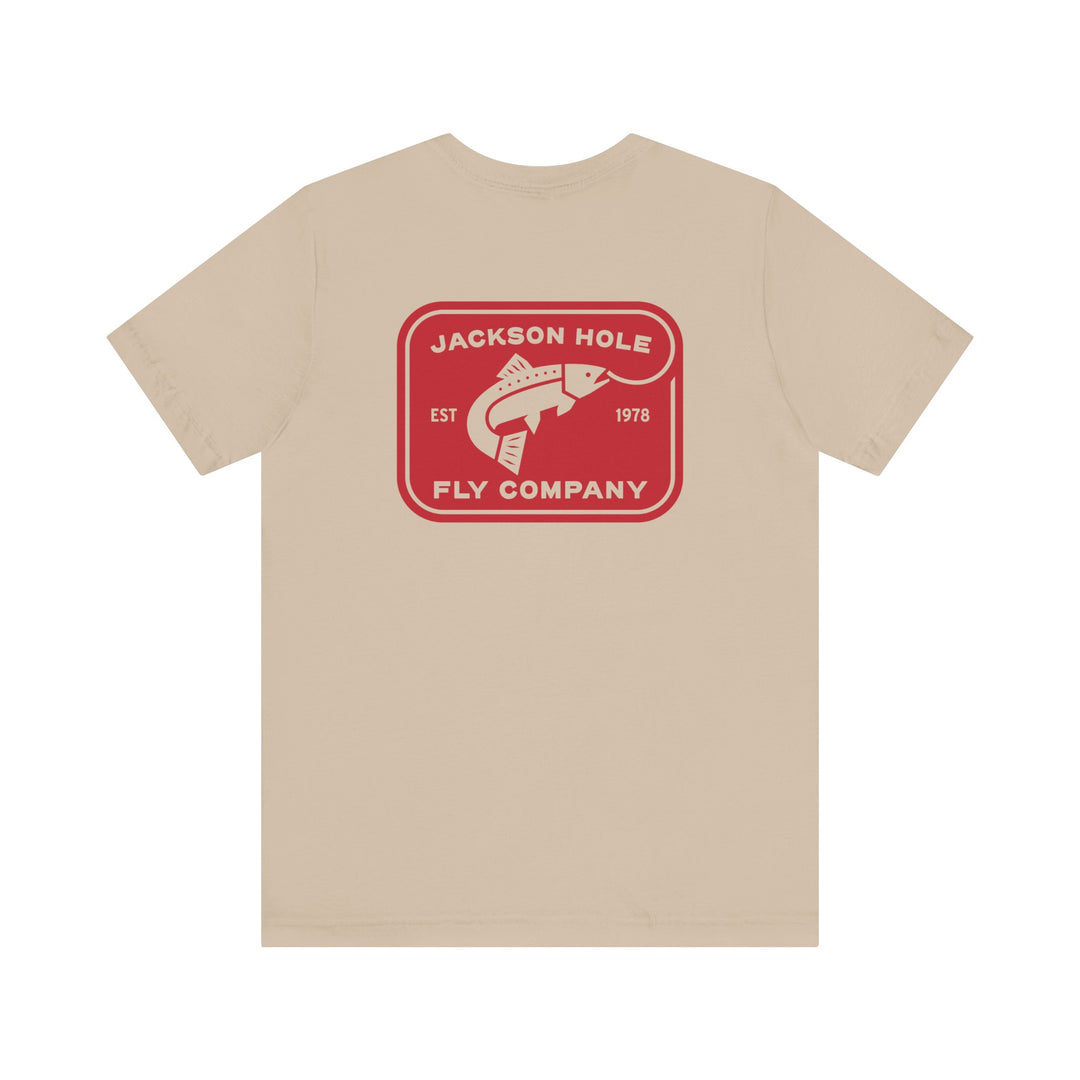 JHFLYCO Rectangle Badge Tee - Red Logo