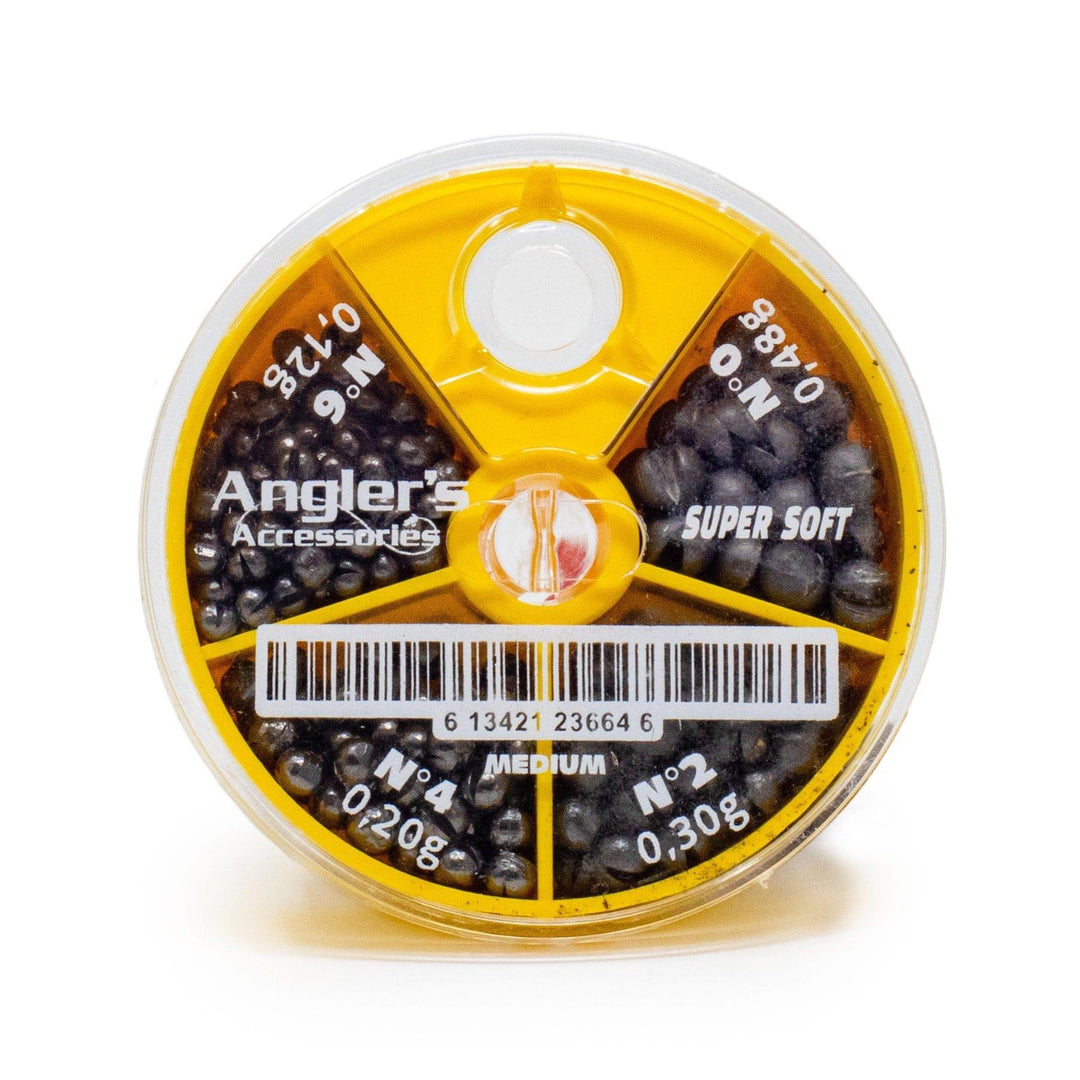 4-Way Lead Split Shot Assortment – Fly Fishing Weight Dispenser ...