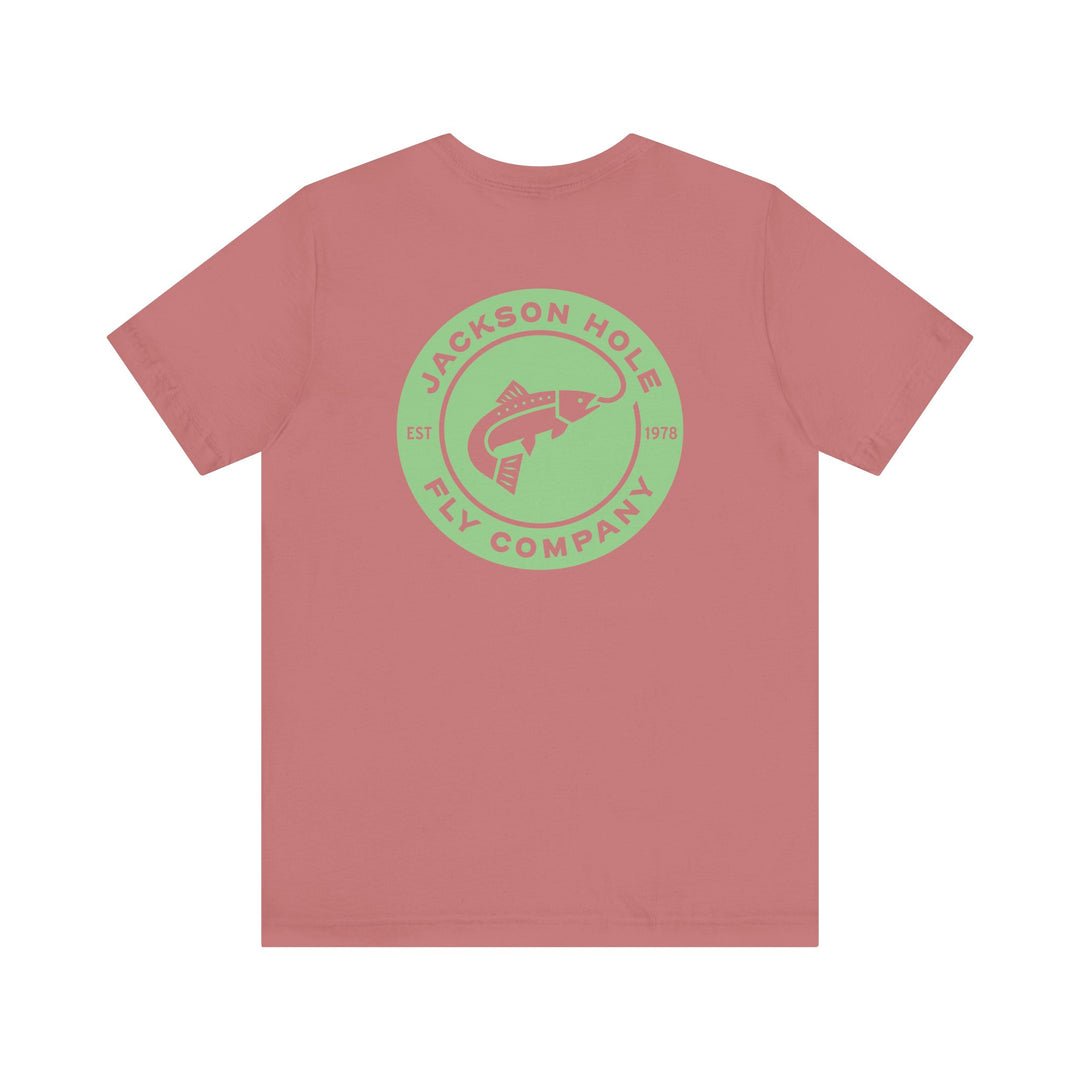 JHFLYCO Circle Badge Tee - Bright Midge Logo