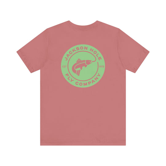 JHFLYCO Circle Badge Tee - Bright Midge Logo