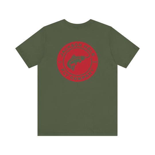 JHFLYCO Circle Badge Tee - Red Logo