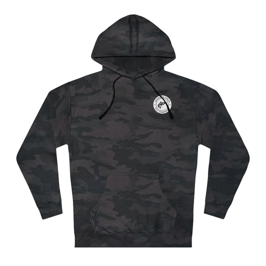 JHFLYCO Round Badge Hoodie – White Logo