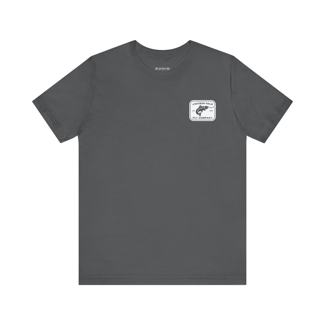 JHFLYCO Cutthroat Trout Badge Tee - White Logo