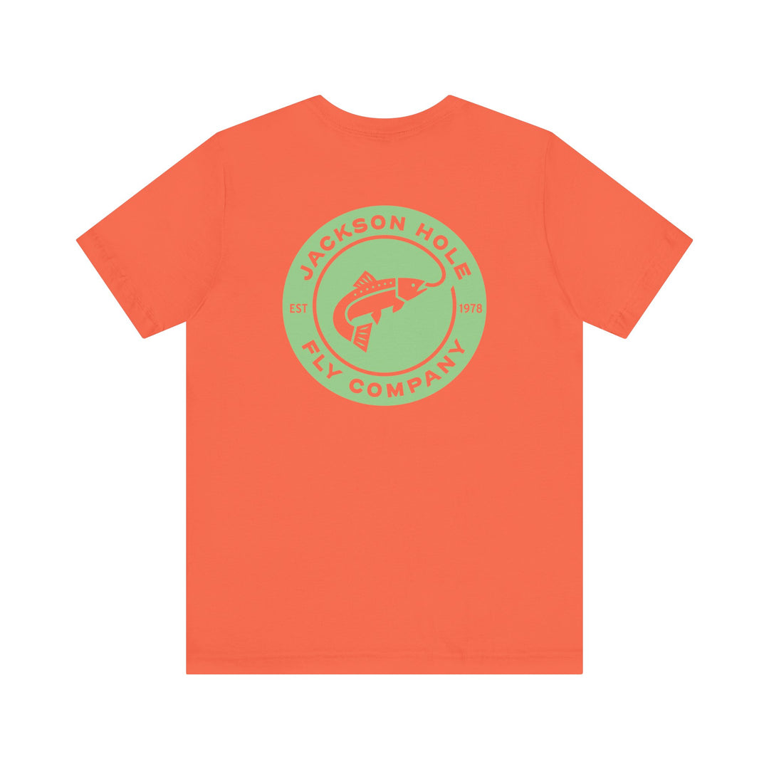 JHFLYCO Circle Badge Tee - Bright Midge Logo