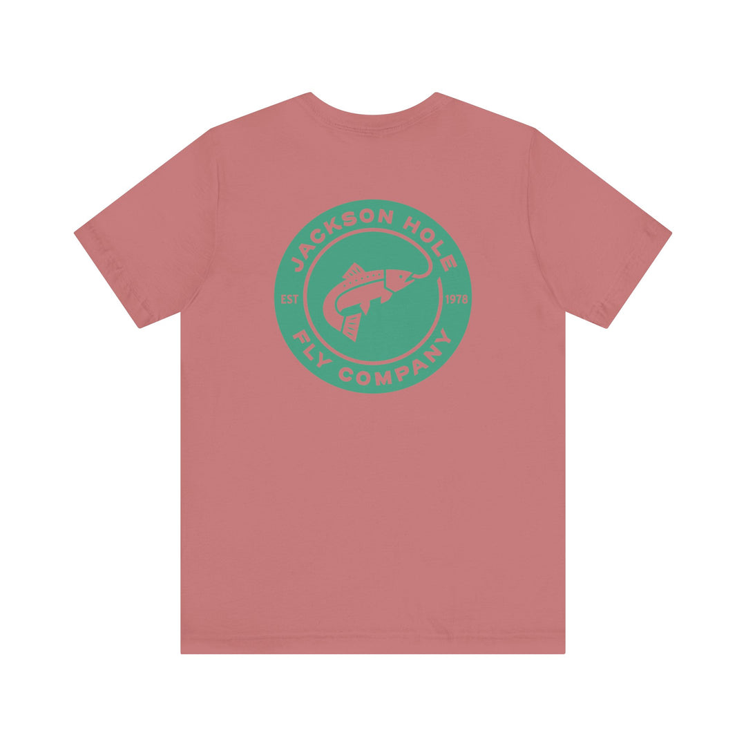 JHFLYCO Circle Badge Tee - Green Drake Logo