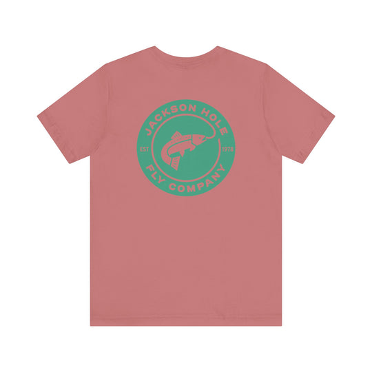 JHFLYCO Circle Badge Tee - Green Drake Logo