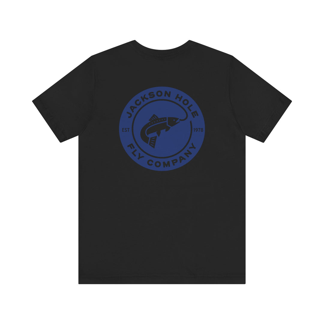 JHFLYCO Circle Badge Tee - Peacock Blue Logo