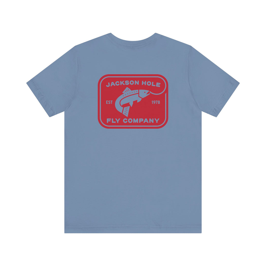 JHFLYCO Rectangle Badge Tee - Red Logo