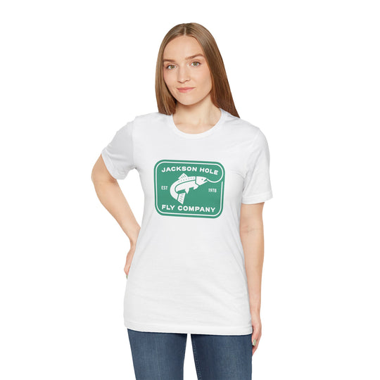 JHFLYCO Logo Tee - Green Drake Logo