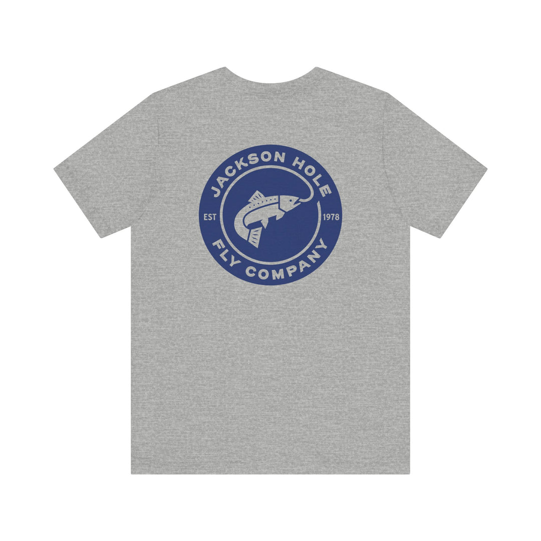 JHFLYCO Circle Badge Tee - Peacock Blue Logo