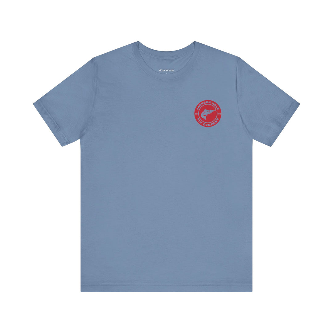 JHFLYCO Circle Badge Tee - Red Logo