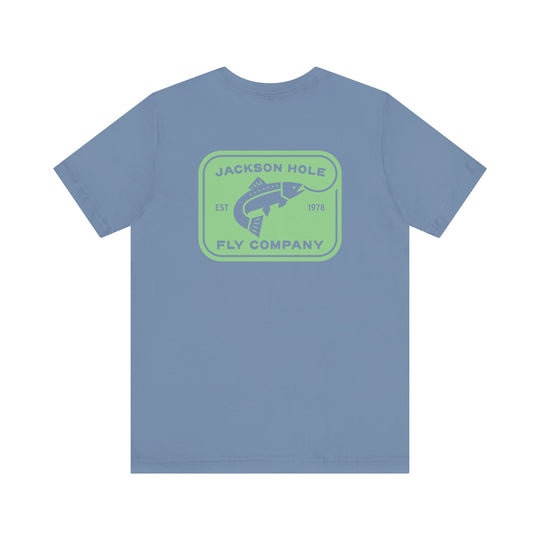 JHFLYCO Rectangle Badge Tee - Bright Midge Logo