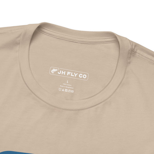 JHFLYCO Logo Tee - Hackle Blue Logo