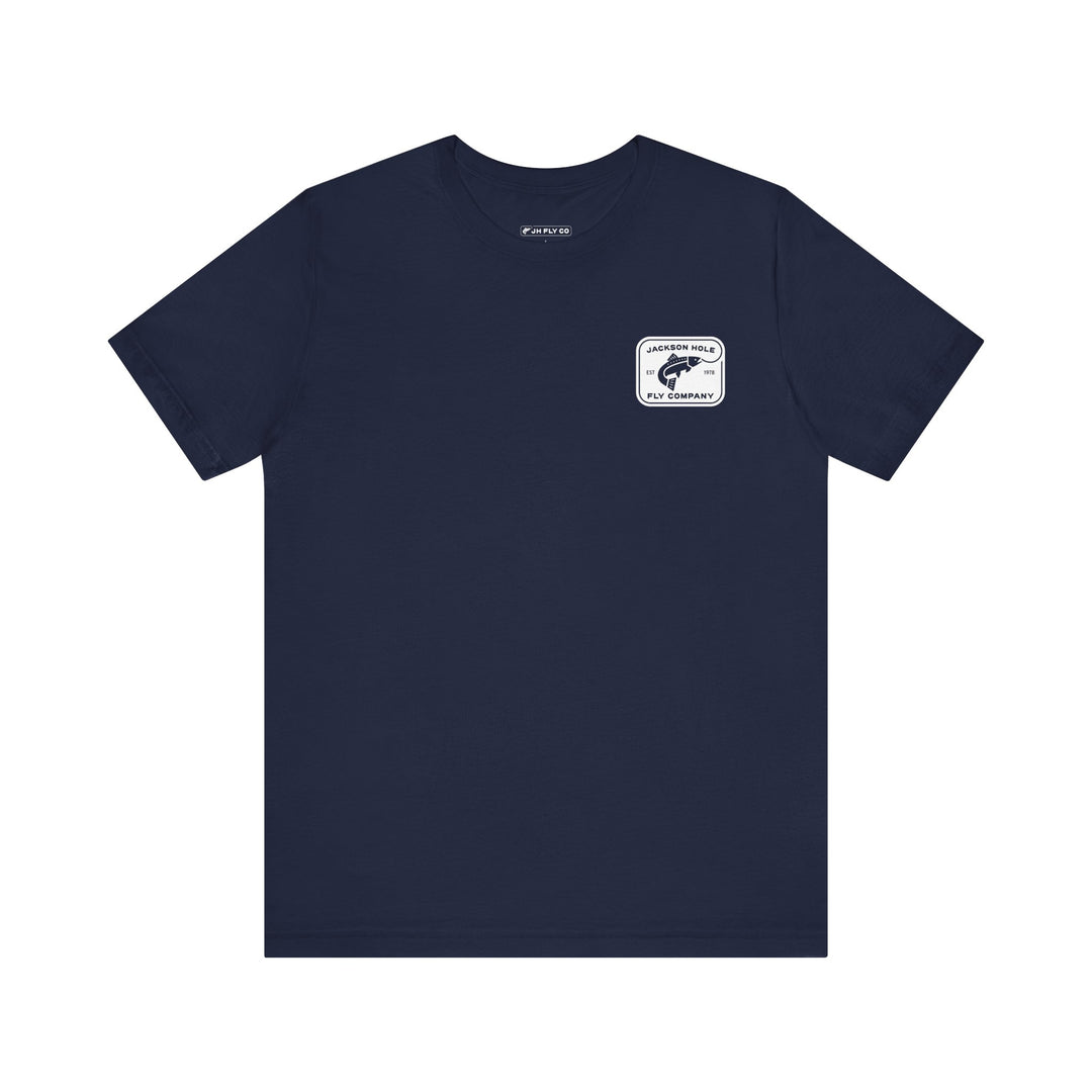 JHFLYCO Rectangle Badge Tee - White Logo