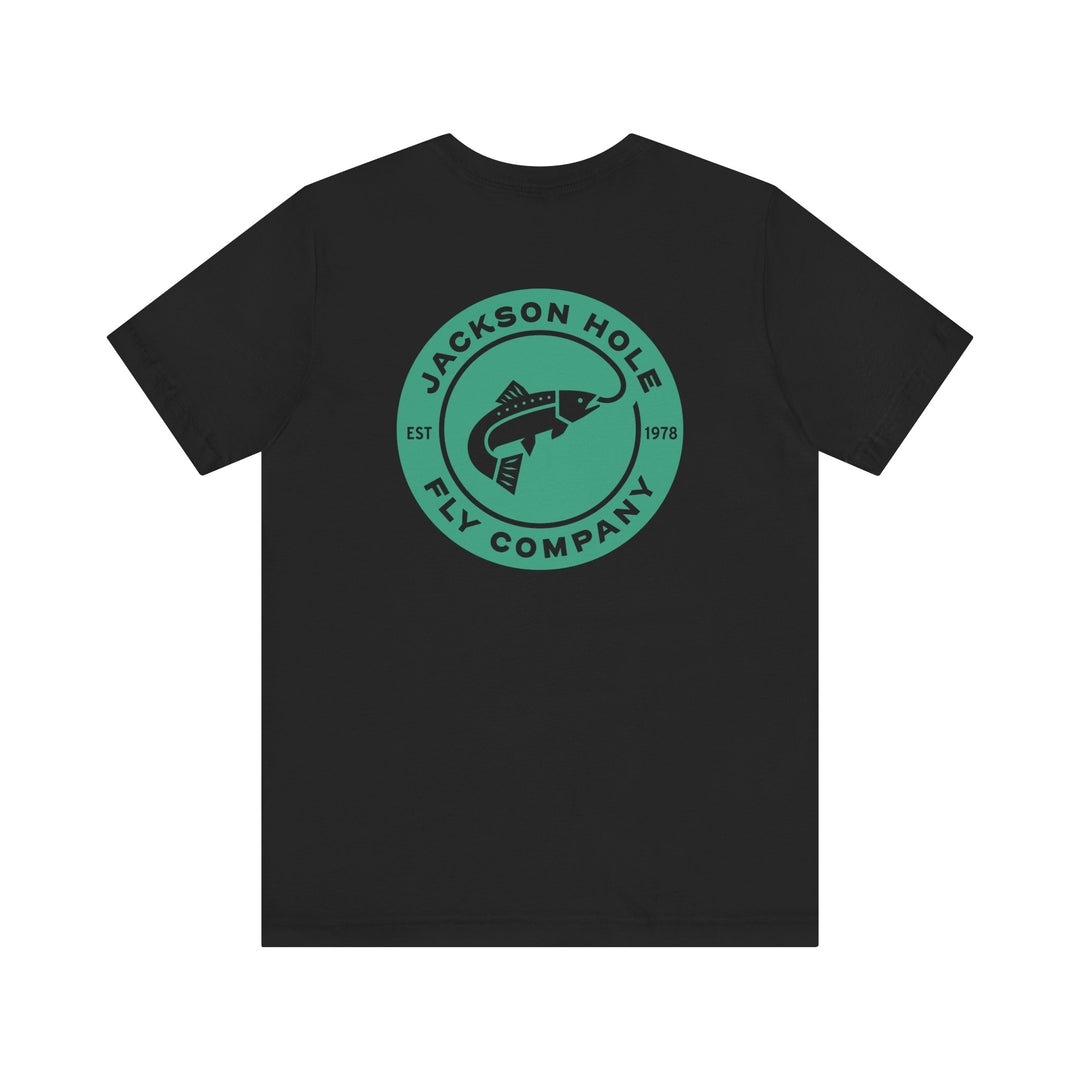 JHFLYCO Circle Badge Tee - Green Drake Logo