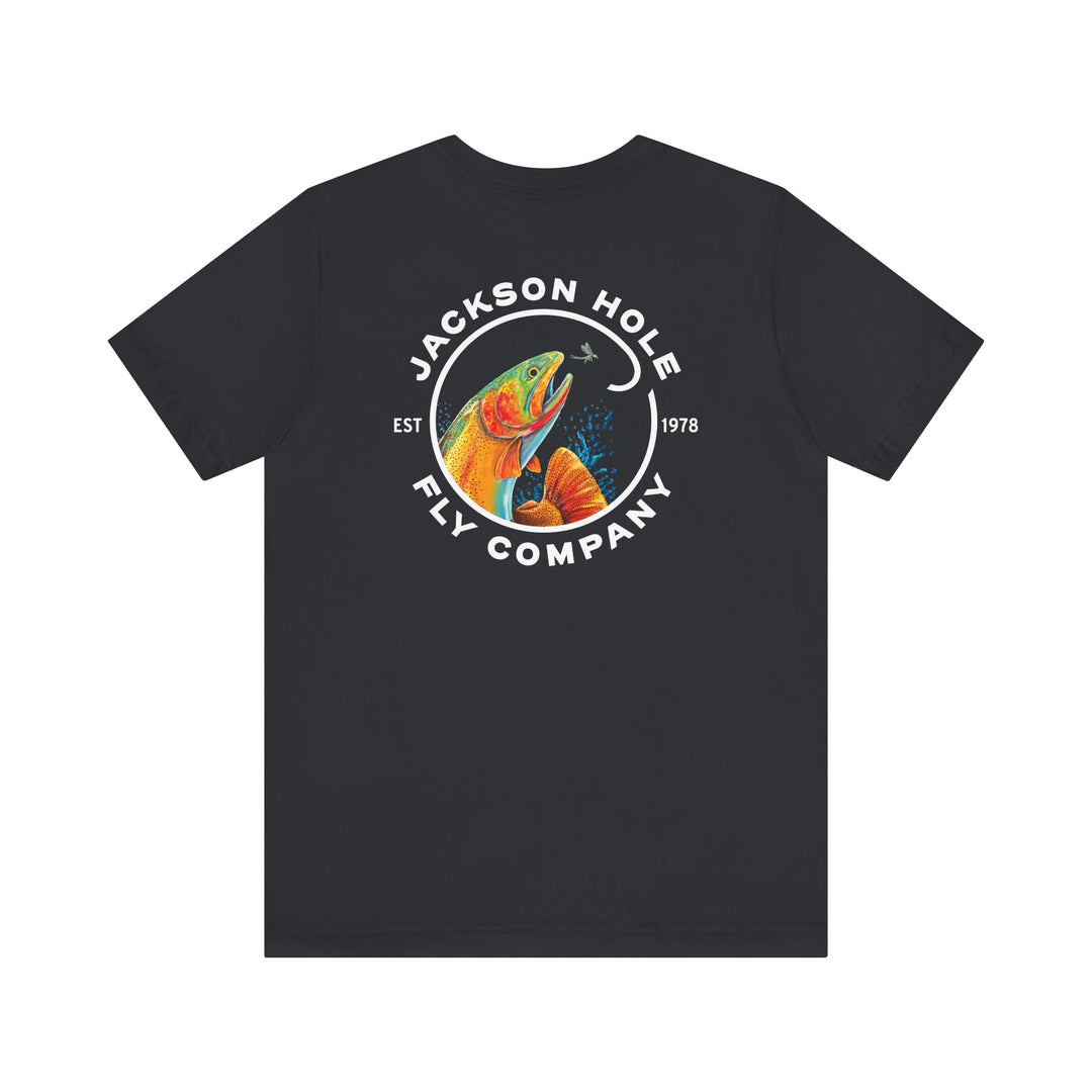 JHFLYCO Cutthroat Trout Badge Tee - White Logo