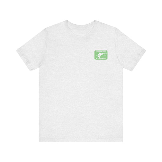 JHFLYCO Rectangle Badge Tee - Bright Midge Logo