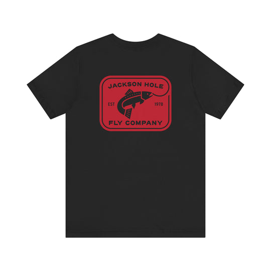 JHFLYCO Rectangle Badge Tee - Red Logo