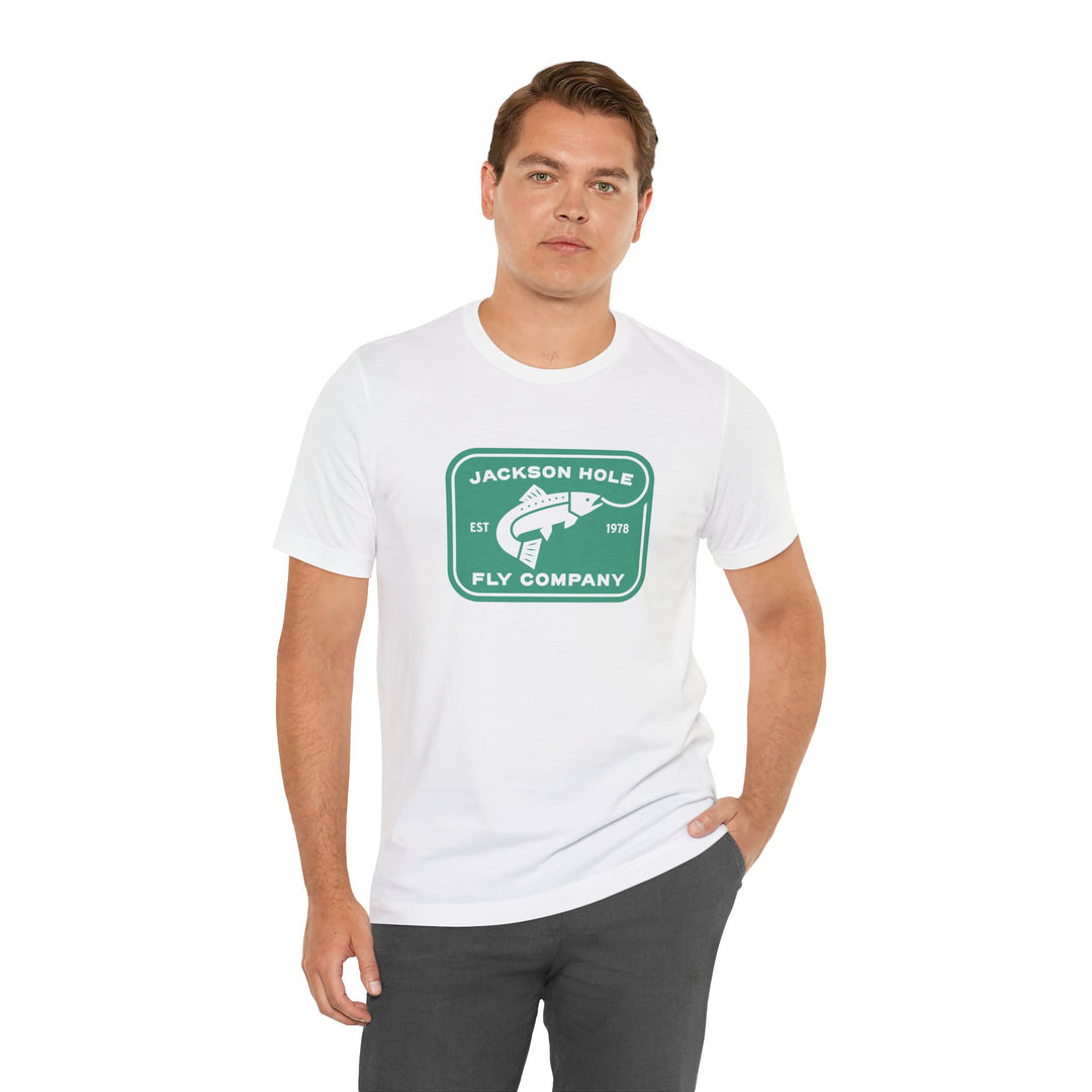 JHFLYCO Logo Tee - Green Drake Logo