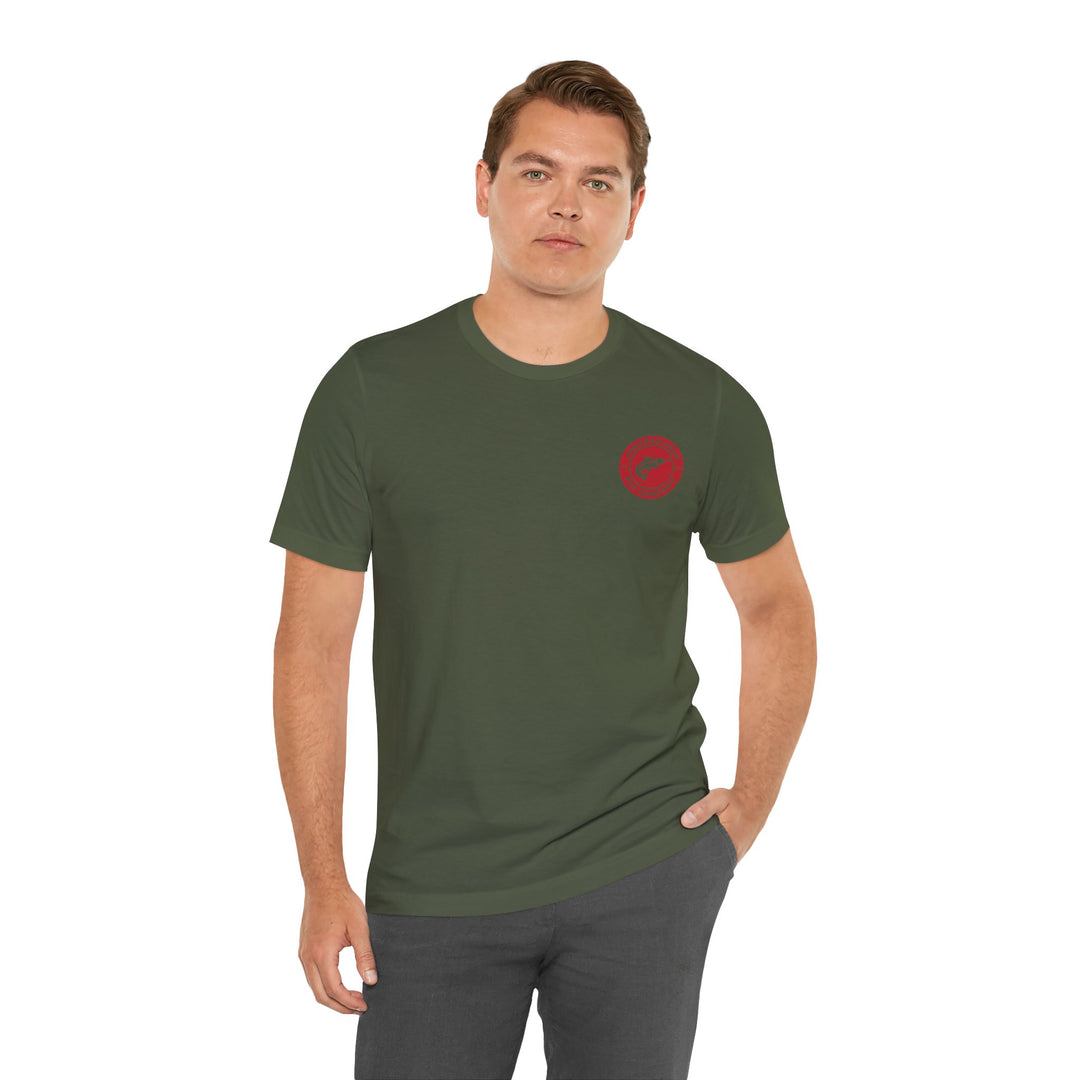 JHFLYCO Circle Badge Tee - Red Logo