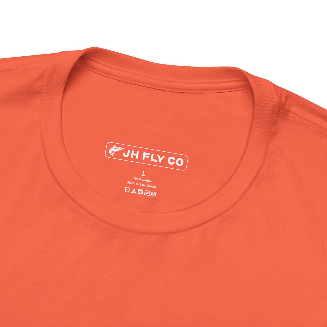 JHFLYCO Cutthroat Trout Badge Tee - White Logo