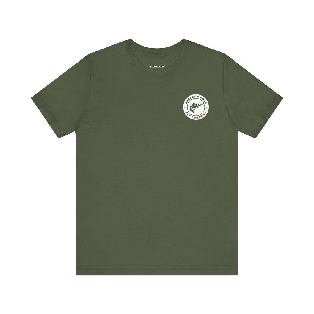 JHFLYCO Circle Badge Tee - White Logo