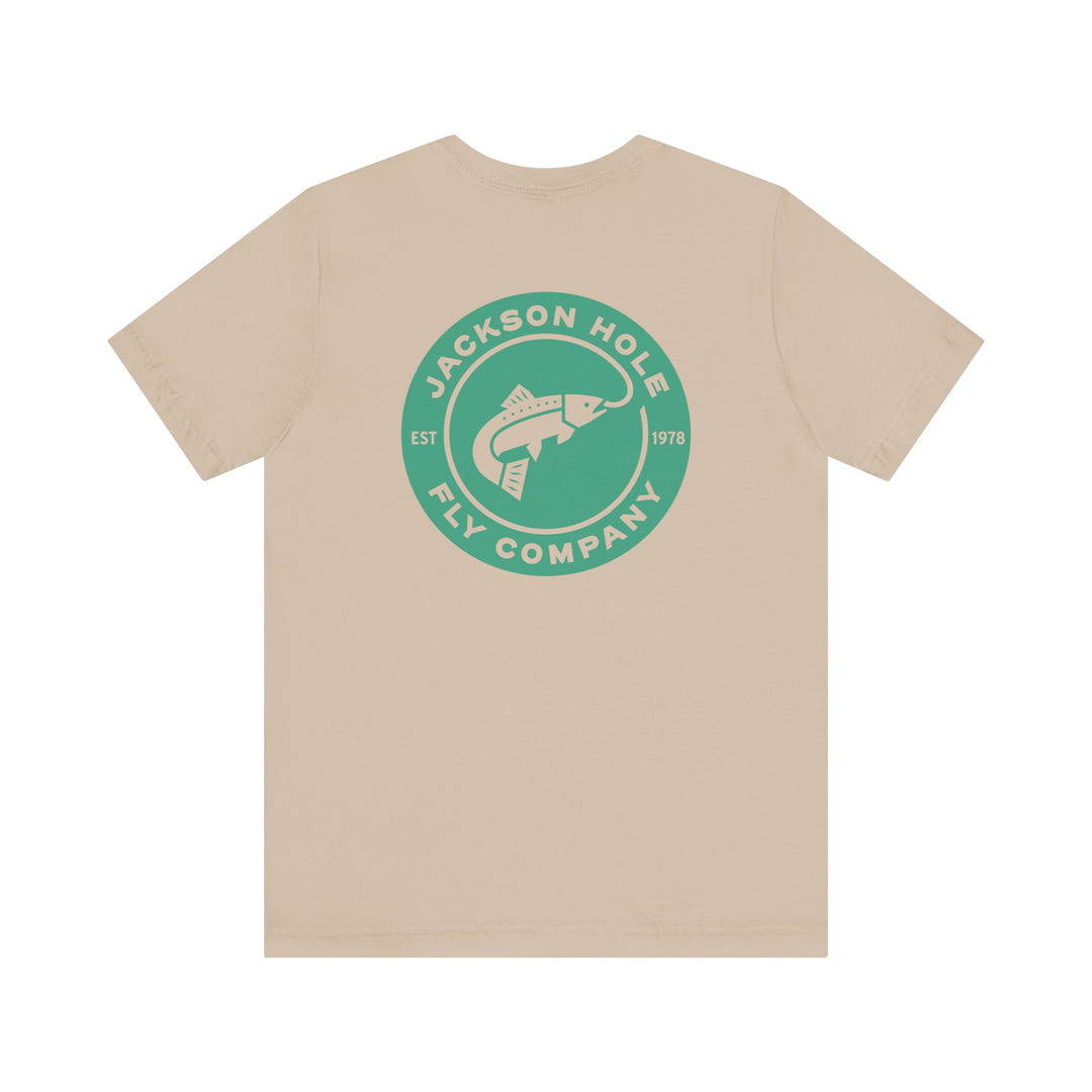 JHFLYCO Circle Badge Tee - Green Drake Logo