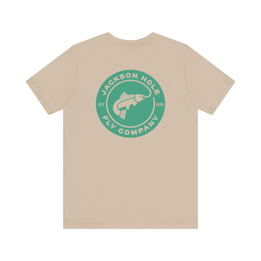JHFLYCO Circle Badge Tee - Green Drake Logo