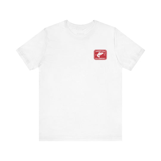 JHFLYCO Rectangle Badge Tee - Red Logo