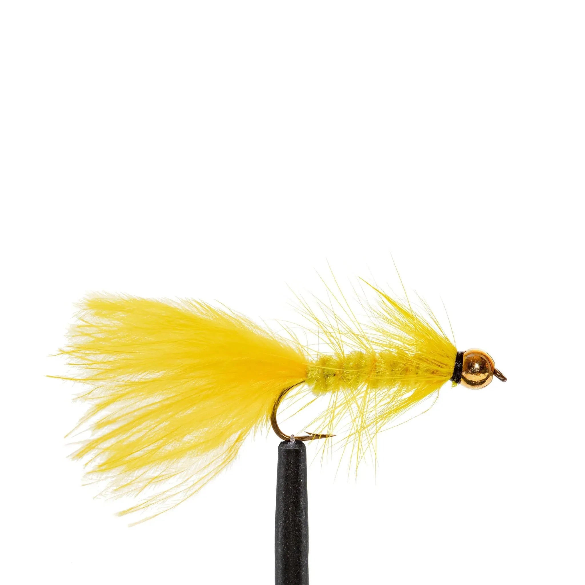 Beadhead Yellow Woolly Bugger – Streamer | JHFLYCO – Jackson Hole Fly ...