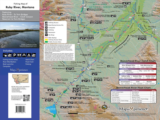 Western Rivers Folding Fly Fishing Maps by Map the Xperience