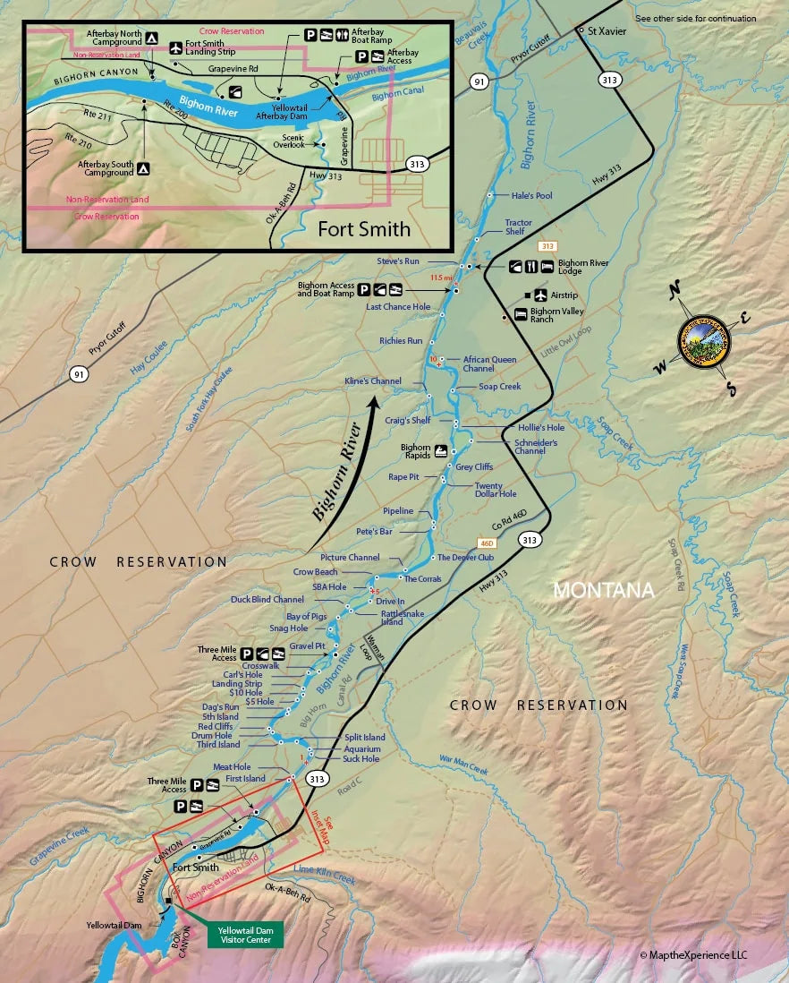 Western Rivers Folding Fly Fishing Maps by Map the Xperience