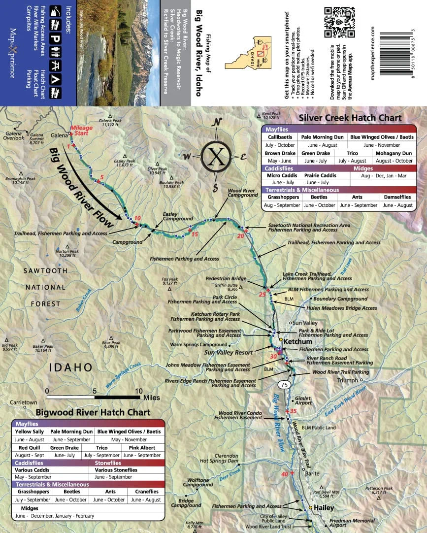Western Rivers Folding Fly Fishing Maps by Map the Xperience