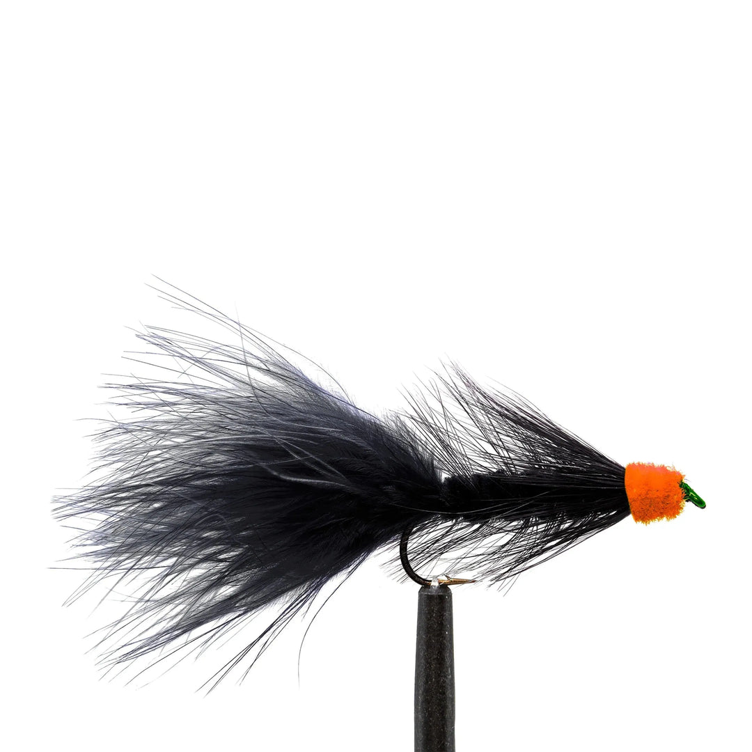 Black Egg-Sucking Leech-Orange Egg - Flies, Leeches, Streamers | Jackson Hole Fly Company