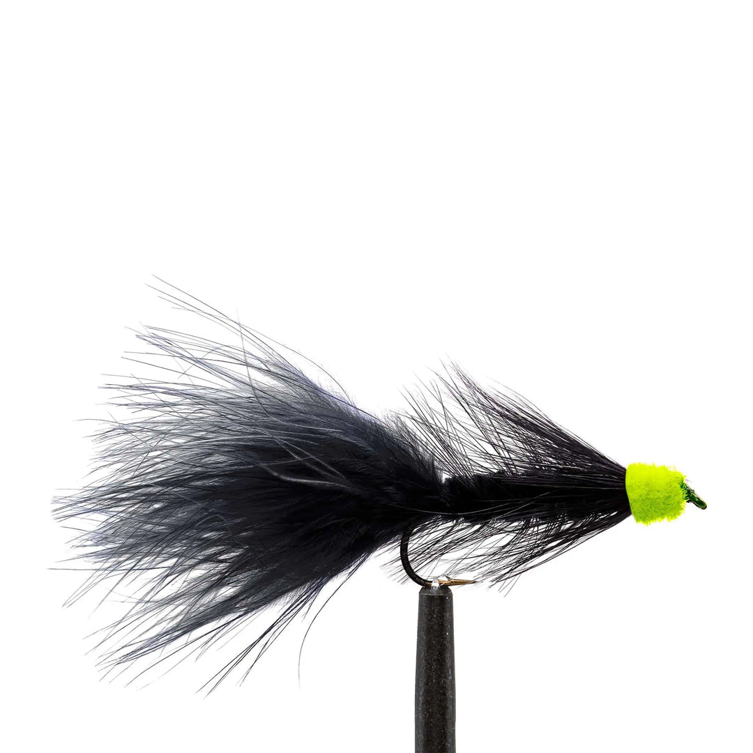 Black Leech Chartreuse Egg - Flies, Leeches, Streamers | Jackson Hole Fly Company