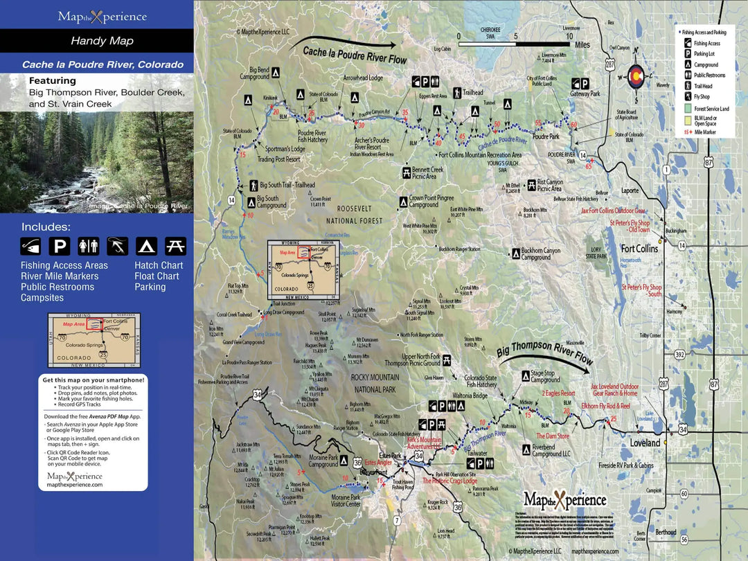 Western Rivers Folding Fly Fishing Maps by Map the Xperience