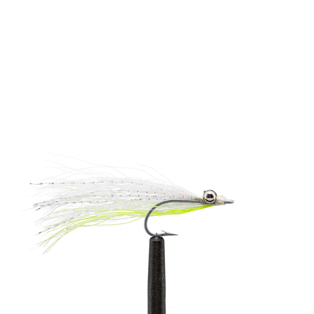 Clouser Minnow Chartreuse - Dumbbell, Flies, Salt Water, Streamers, 642 | Jackson Hole Fly Company