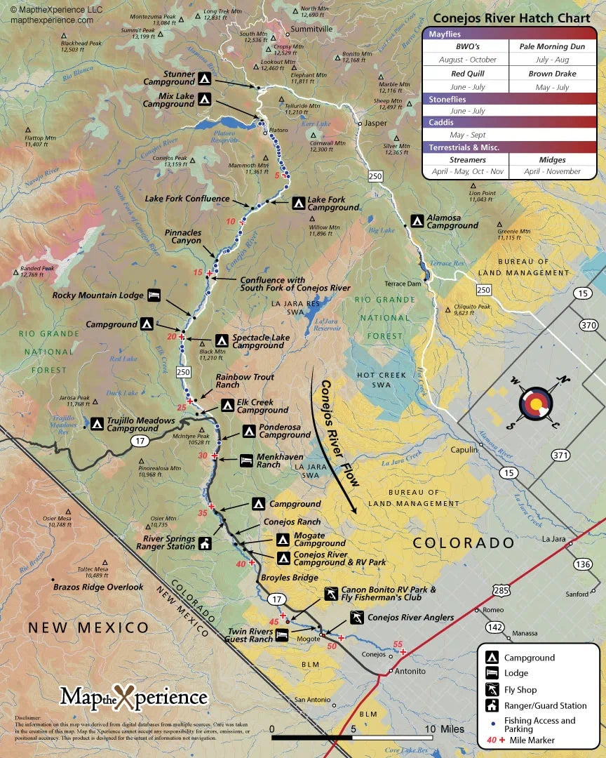 Western Rivers Folding Fly Fishing Maps by Map the Xperience