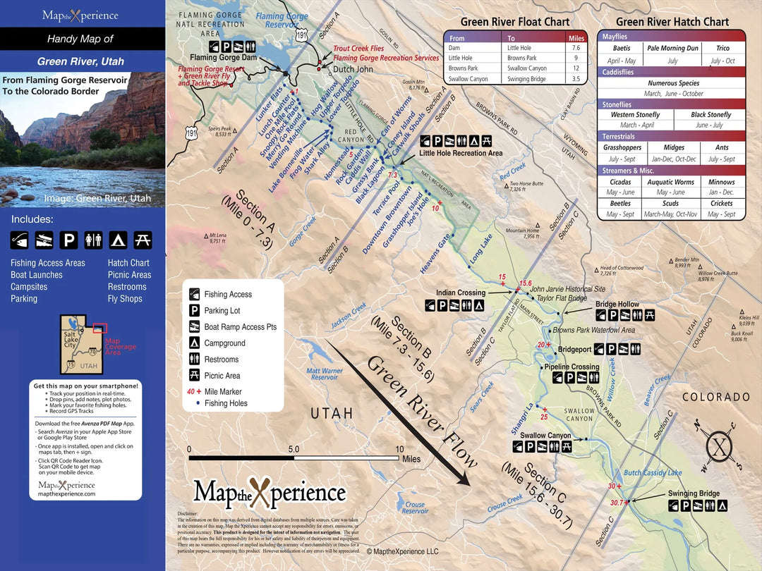 Western Rivers Folding Fly Fishing Maps by Map the Xperience
