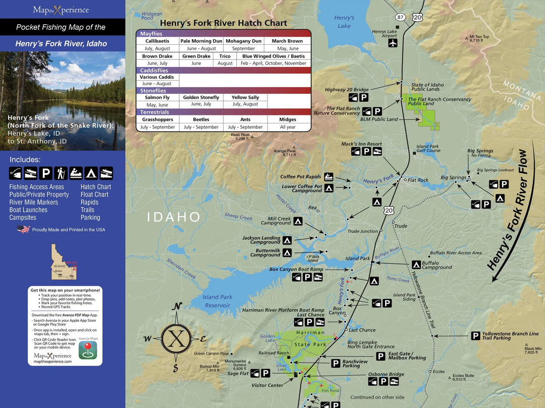 Western Rivers Folding Fly Fishing Maps by Map the Xperience