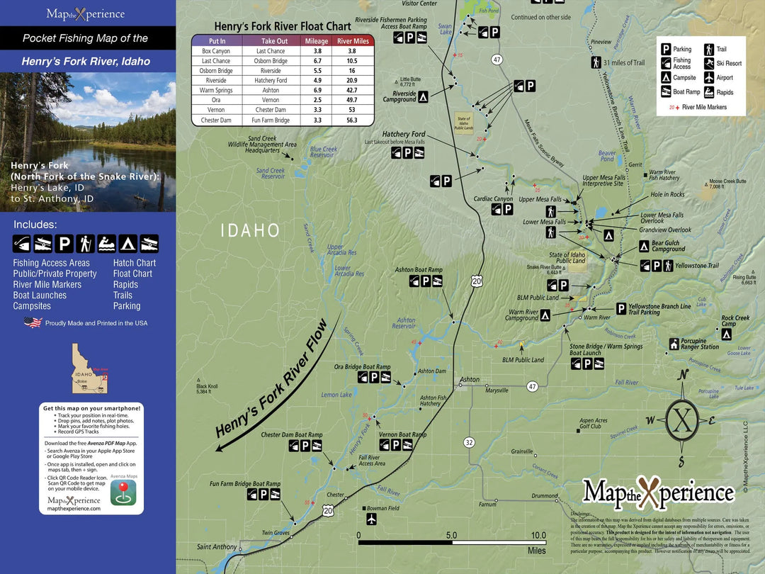 Western Rivers Folding Fly Fishing Maps by Map the Xperience