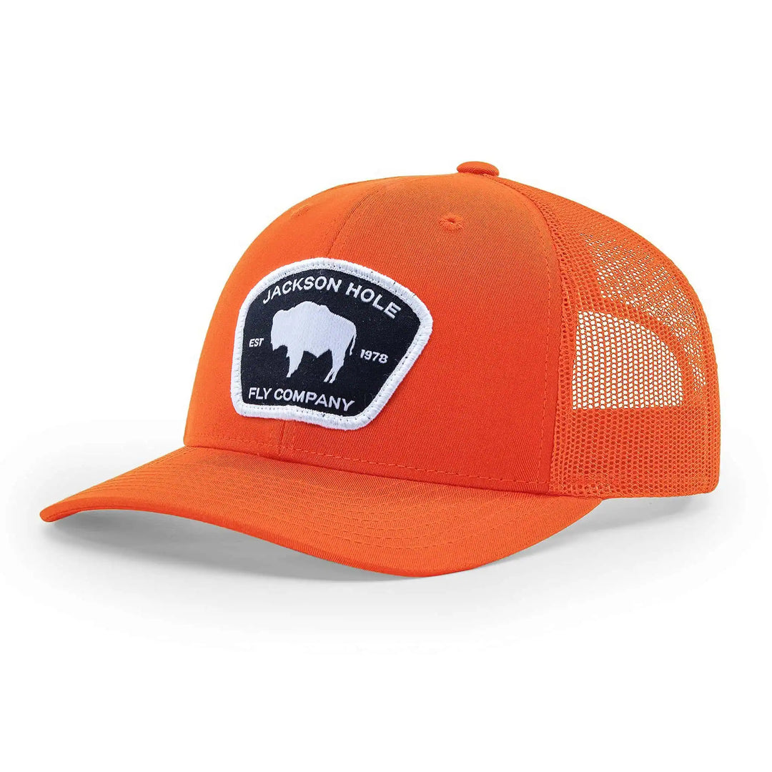 JHFLYCO Wyoming Bison Mid Crown Trucker Hat