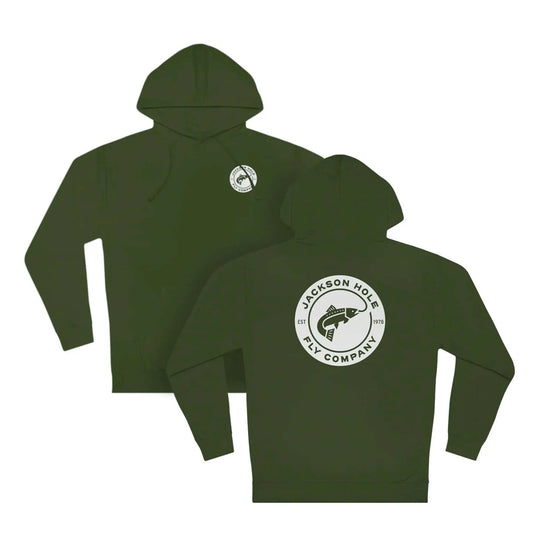 JHFLYCO Circle Badge Hoodie – White Logo