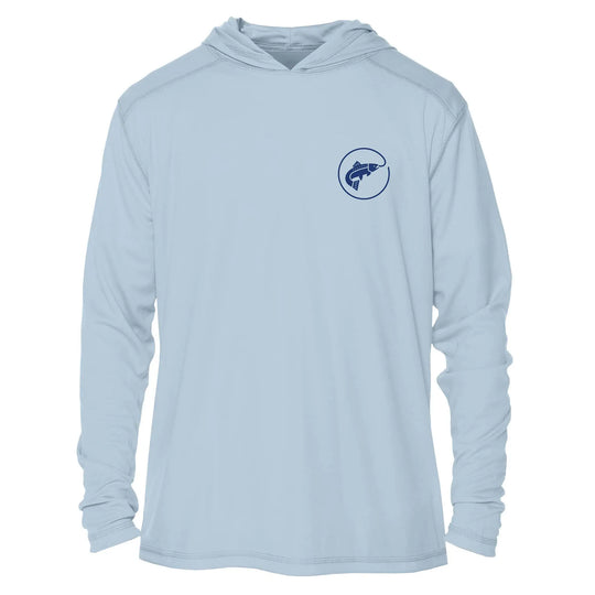 JHFLYCO Sun Hoodie, Arctic Blue, Sun Protection | Jackson Hole Fly Company