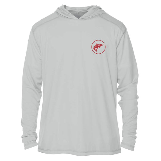 JHFLYCO Sun Hoodie, Pearl Gray, Sun Protection | Jackson Hole Fly Company