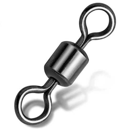 JHFLYCO Black Nickel Barrel Swivels - 20 Pack