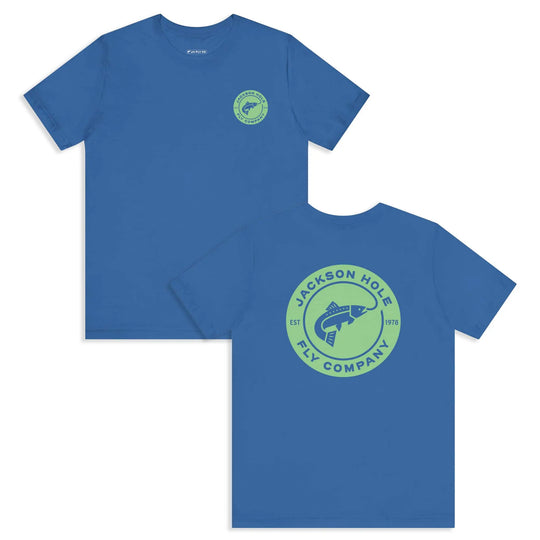 JHFLYCO Circle Badge Tee - Bright Midge Logo