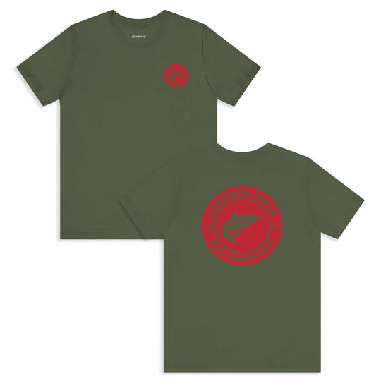 JHFLYCO Circle Badge Tee - Red Logo